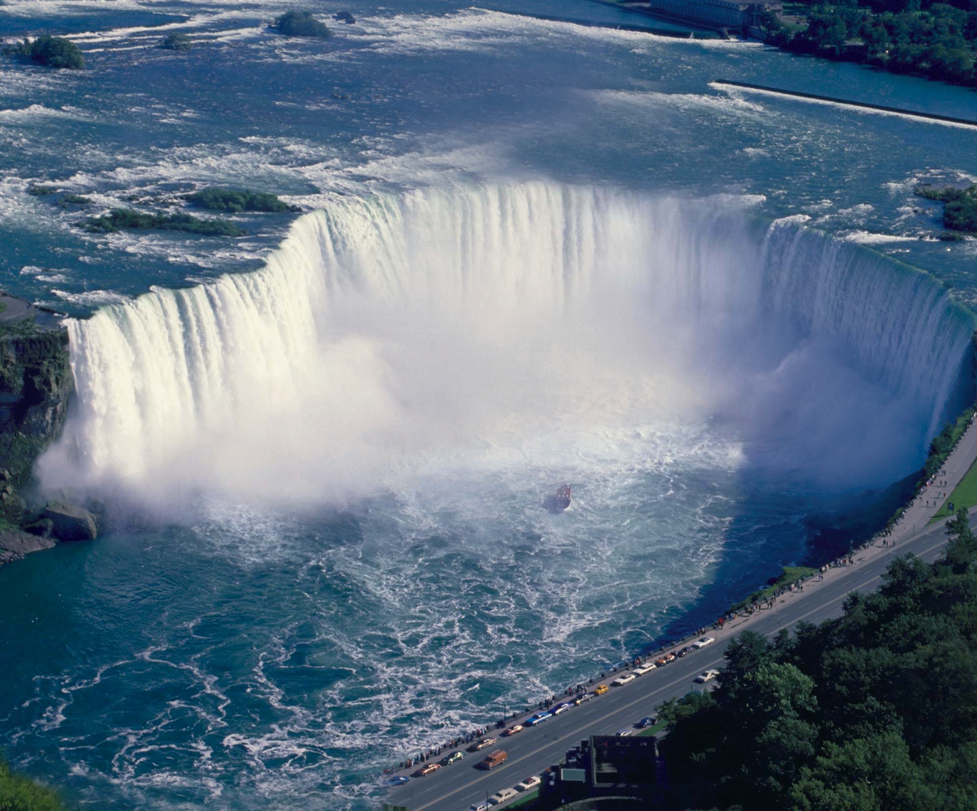 Embassy Suites By Hilton® Fallsview Hotel Horseshoe Falls Background 42-floor Embassy Suites By Hilton® Fallsview Hotel overlooking the famous horseshoe falls in Niagara Falls, Ontario, Canada